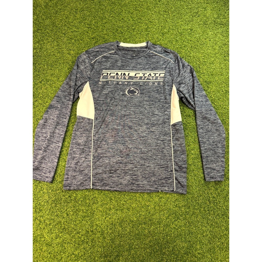 Penn State Nittany Lions Shirt‎ Men L Navy Blue Football NCAA Long Sleeve